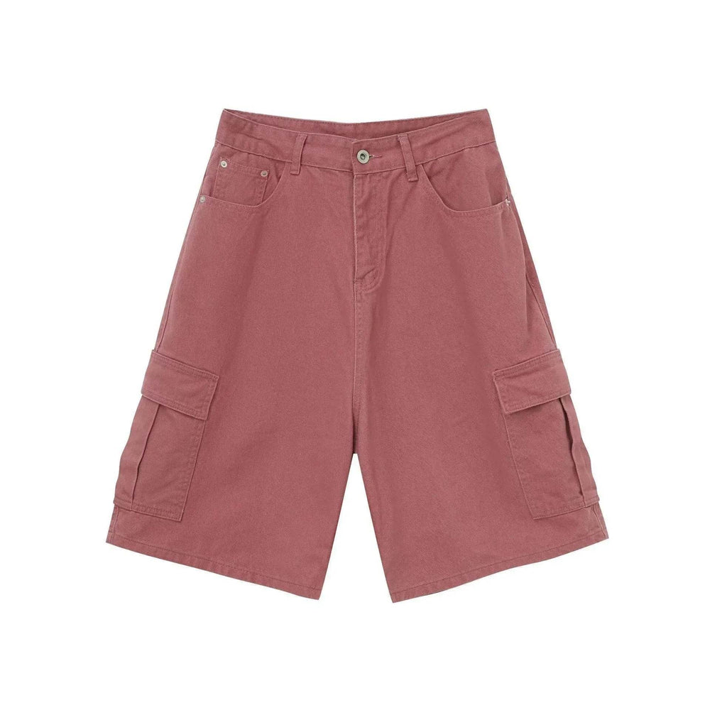 Men's Baggy Dad Shorts Jeans Denim Summer New Straight Wide-leg Workwear Denim Shorts for Men Loose Leisure All-matching Shorts - EX-STOCK Canada