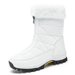 Winter Waterproof Snow Boots Women's Mid-calf Front Zipper - EX-STOCK Canada