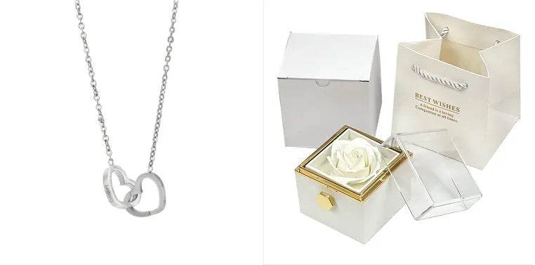 Rotating Soap Flower Rose Gift Box Creative Rotating Rose Jewelry Packaging Box Valentine's Day Gift For Women - EX-STOCK Canada