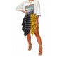 Elegant Irregular Lace-Up Check Midi Skirt street wear fashion Women's Plaid Skirts High Waisted Knot Front Asymmetrical Hem Mini Skater Skirt - EX-STOCK Canada