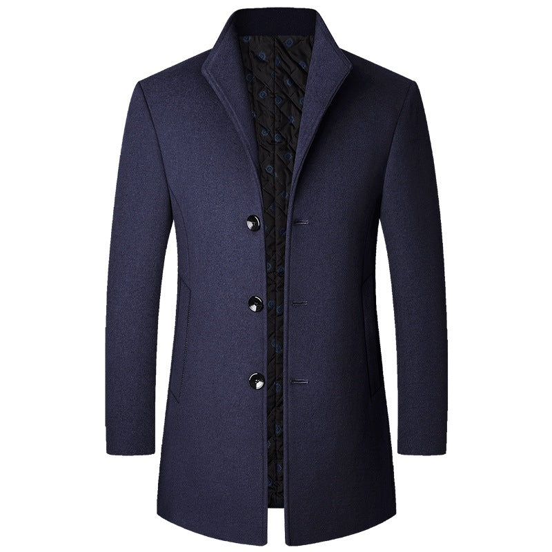 Autumn And Winter Casual Woolen Coat Men | EX-STOCK product gallery photo 2
