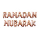 Eid Mubarak Foil Balloon Set – Silver Gold Rose Gold Letter & Crescent Balloons