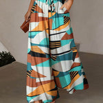 Printed Comfortable Casual High Waist Wide-leg Floral Palazzo Trousers women - EX-STOCK Canada