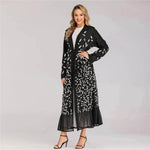 Champagne Sequined Abaya Dress for Dubai Turkey Women Dubai Abaya Kimono - EX-STOCK Canada