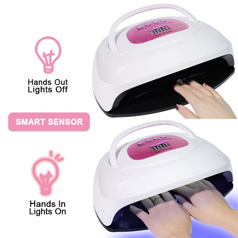 Séchoir à ongles lampe LED UV 57 LEDs Séchage rapide Vernis gel Lampe pour manucure gel avec détecteur de mouvement et écran LCDEX-STOCK Canada 