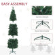 7ft Tall Pencil Artificial Christmas Tree With 687 Branch Tips With Steel Base, Green EX-STOCK Canada 
