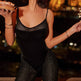 Black Sparkly Mesh Flare Evening Jumpsuit product image 3