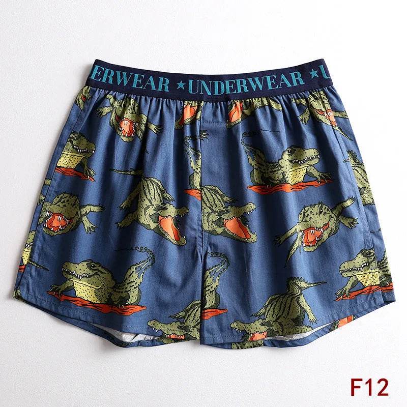 Cartoon Printed Cotton Men's Underwear Loose Boxer Short Breathable - EX-STOCK Canada
