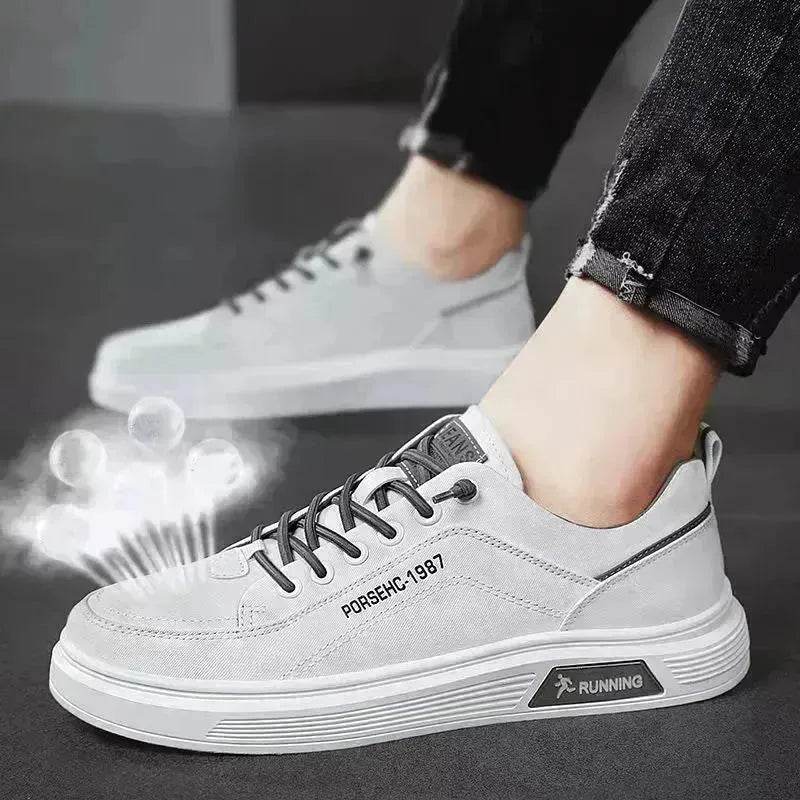 Fashion Canvas Flats Shoes Casual Versatile Breathable Walking Sports Shoes Low-top Sneakers For Men - EX-STOCK Canada