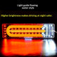 24V universal truck rear light assembly multicolor LED tail light pair for trucks