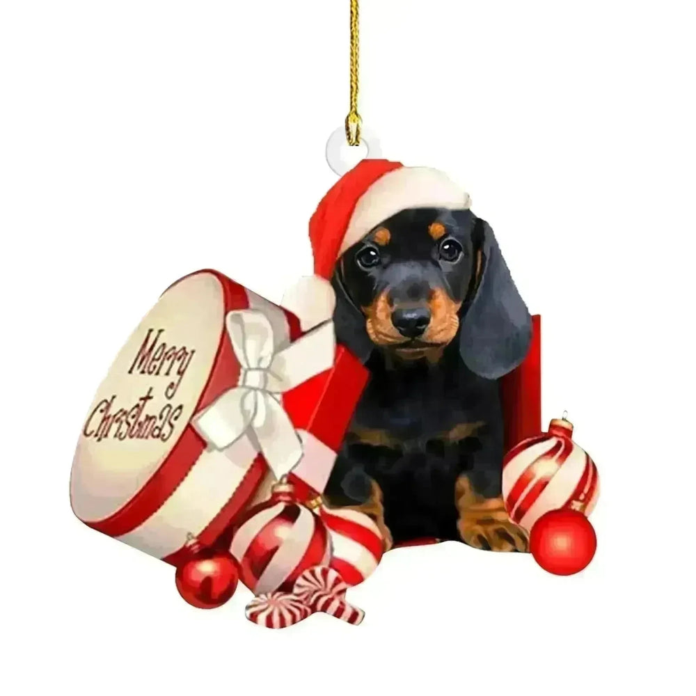 Christmas Sausage Dog Decorations Home - EX-STOCK CANADA