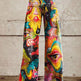Horn Simulation Denim Trousers Loose Pants For Women 