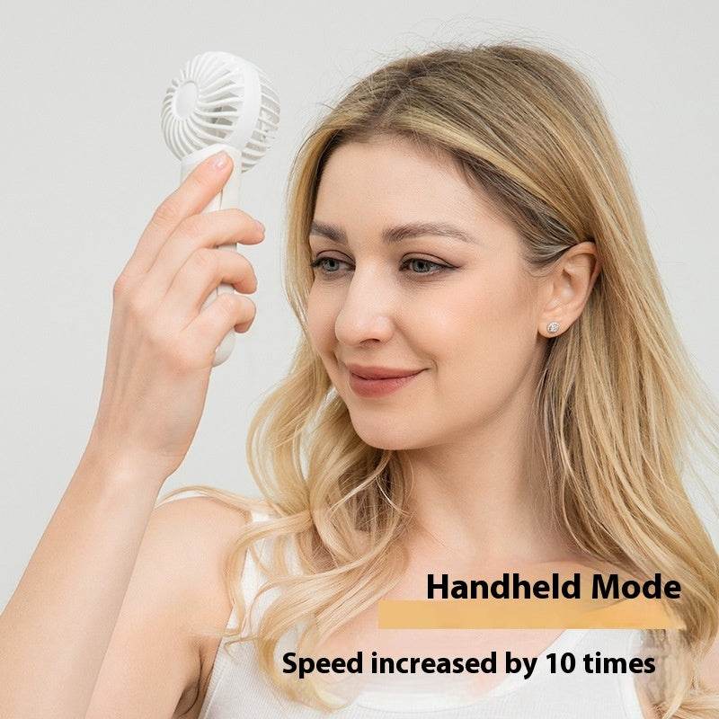 Handheld Fan Portable Silicone Handle Fixed Neck Mini - EX-STOCK Canada