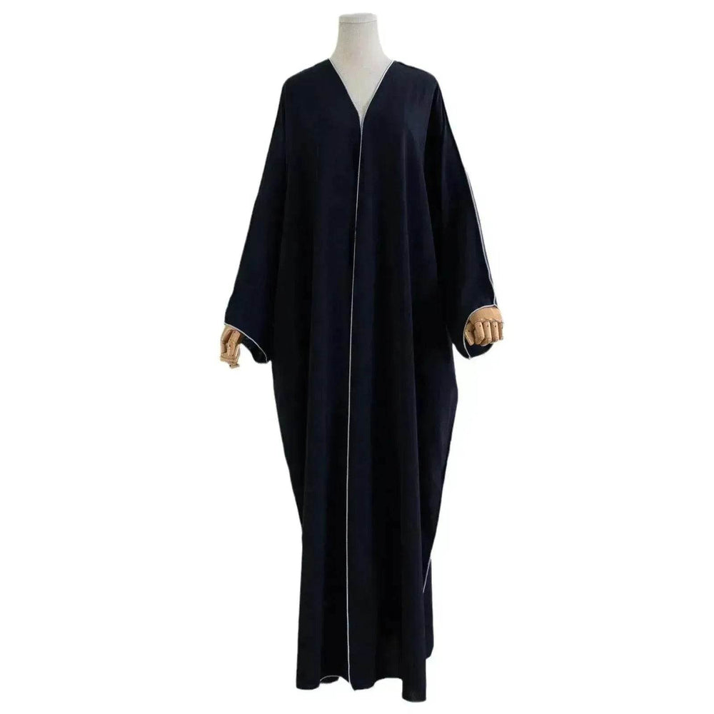 Acrylic Casual Cardigan Plus Size Robe Abaya Dress for Arab Dubai Turkey Middle East Women - EX-STOCK Canada