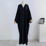 Acrylic Casual Cardigan Plus Size Robe Abaya Dress for Arab Dubai Turkey Middle East Women - EX-STOCK Canada