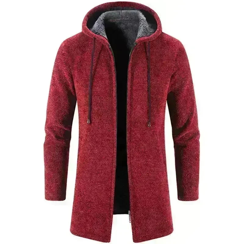 Plus Fleece Trend And Handsome All-match Cardigan For Men - EX-STOCK CANADA