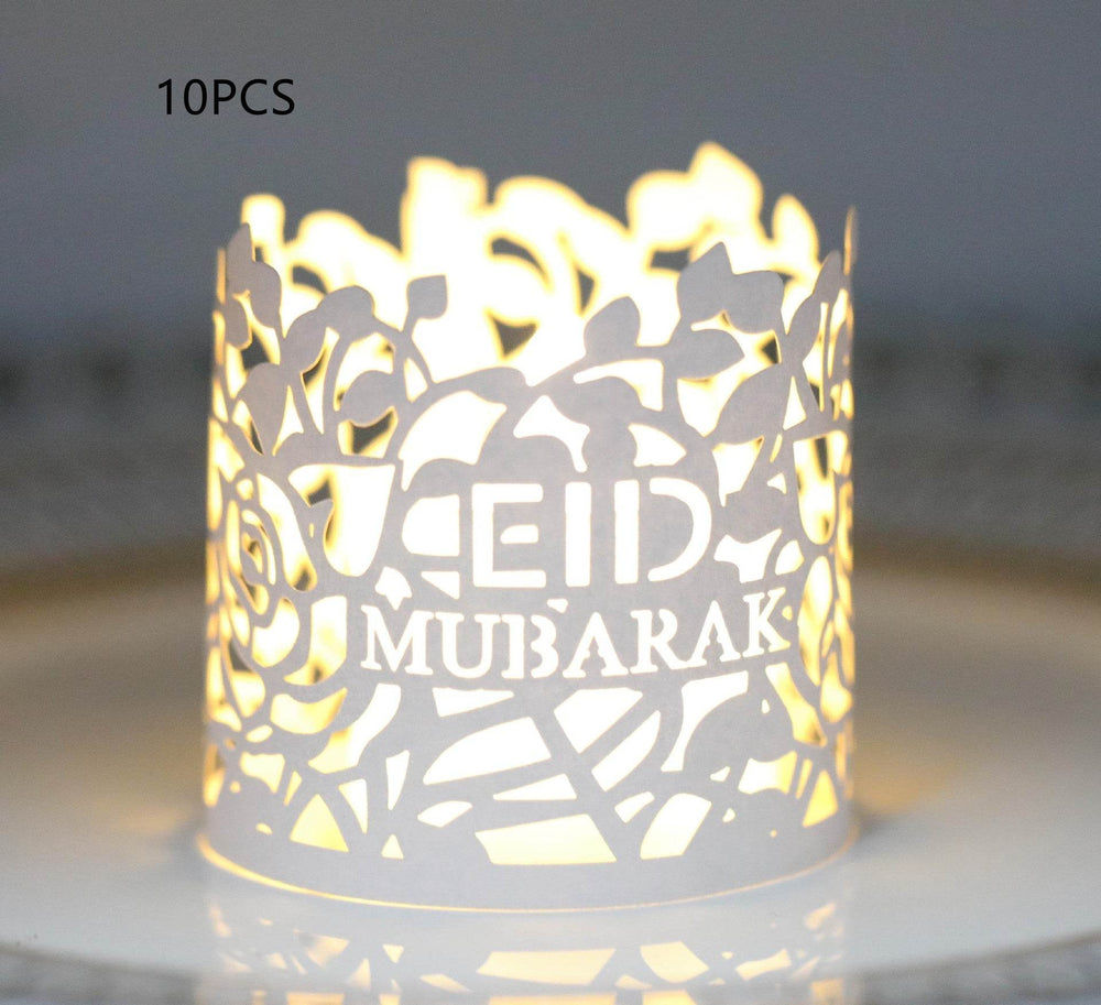 MOQ200 Ramadan Electronic Candle Lampshade Laser Cutout - EX-STOCK Canada