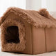Foldable Dog House Pet Cat Bed Winter Dog Villa Sleep Kennel Removable Nest Warm Enclosed Cave Sofa Pets Supplies - EX-STOCK Canada