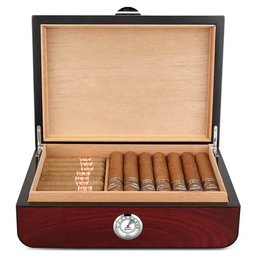 Cigar Humidor Moisturizing Cigar Box Cedar Wood Large Capacity - EX-STOCK Canada