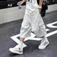 All-matching Loose Straight Cargo Cropped Baggy Pants Casual Trendy - EX-STOCK Canada