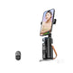 Black AI Face-Tracking Phone Holder with Bluetooth Remote – Q02 & Q04