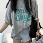 Street Fashion Oversized women round neck polo y2k fashion - EX-STOCK Canada