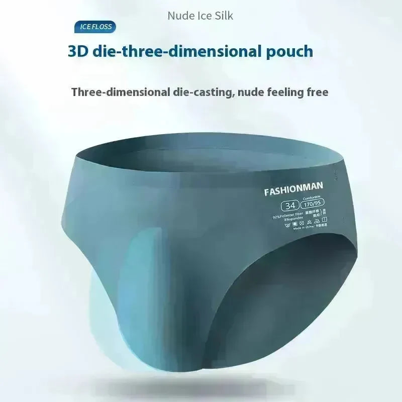 Ice Silk Men's Underwear Summer Seamless Briefs - EX-STOCK CANADA