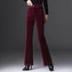 High-grade Bootcut Trousers Women's Corduroy Flared Pants Draping Effect - EX-STOCK Canada