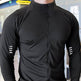 Muscle Fit Long Sleeve Zip Up Quick Drying Sport Workout Gym T-shirt for Men - EX-STOCK Canada