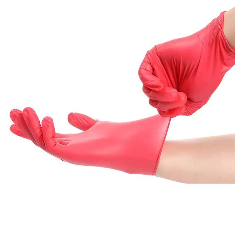 Gants jetables en nitrile épaissis de qualité alimentaire étanches 