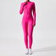 Long Sleeve Outdoor Sports Jumpsuit Workout Clothes Zipper Training Skinny Hip Raise Yoga Clothes - EX-STOCK CANADA