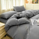 Solid Color Four-piece Set Simple Washed Sanding Duvet Cover EX-STOCK Canada 