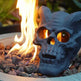 Refractory Materials Fireproof Imitated Human Fire Pit Skulls Gas Log For NG, LP Wood Fireplace, Firepit, Campfire, Halloween Decor, BBQ - EX-STOCK Canada