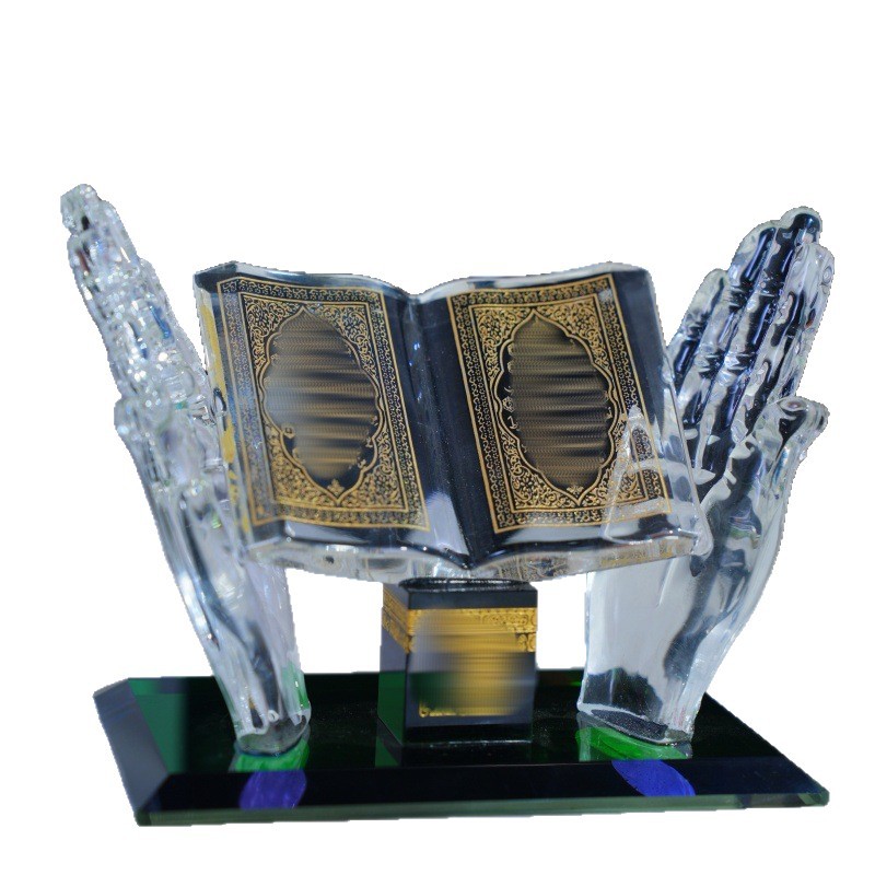 Hand Holding Book Exotic Gift Arabic Architecture Car Crystal Ornaments EX-STOCK Canada 