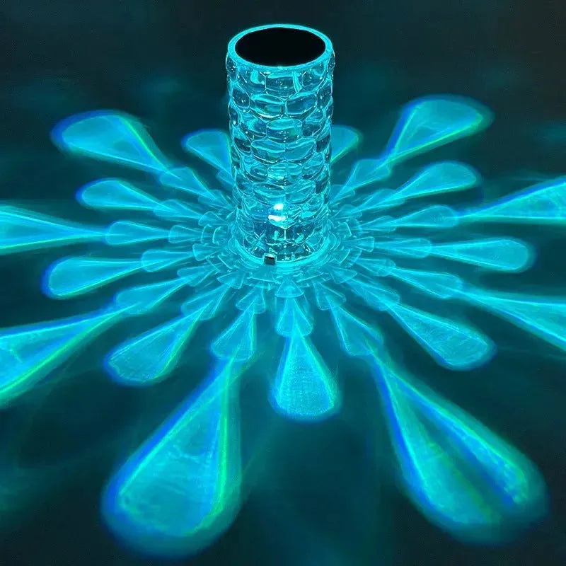 Nordic Crystal Lamp USB Table Lamps Bedroom Touch Dimming Atmosphere Diamond Night Light Rose Projector Lamp Decor - EX-STOCK CANADA