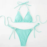 Sexy Bikini Set Summer Side Tie Thong Bandage Style Swimsuit Womens Clothing - EX-STOCK CANADA