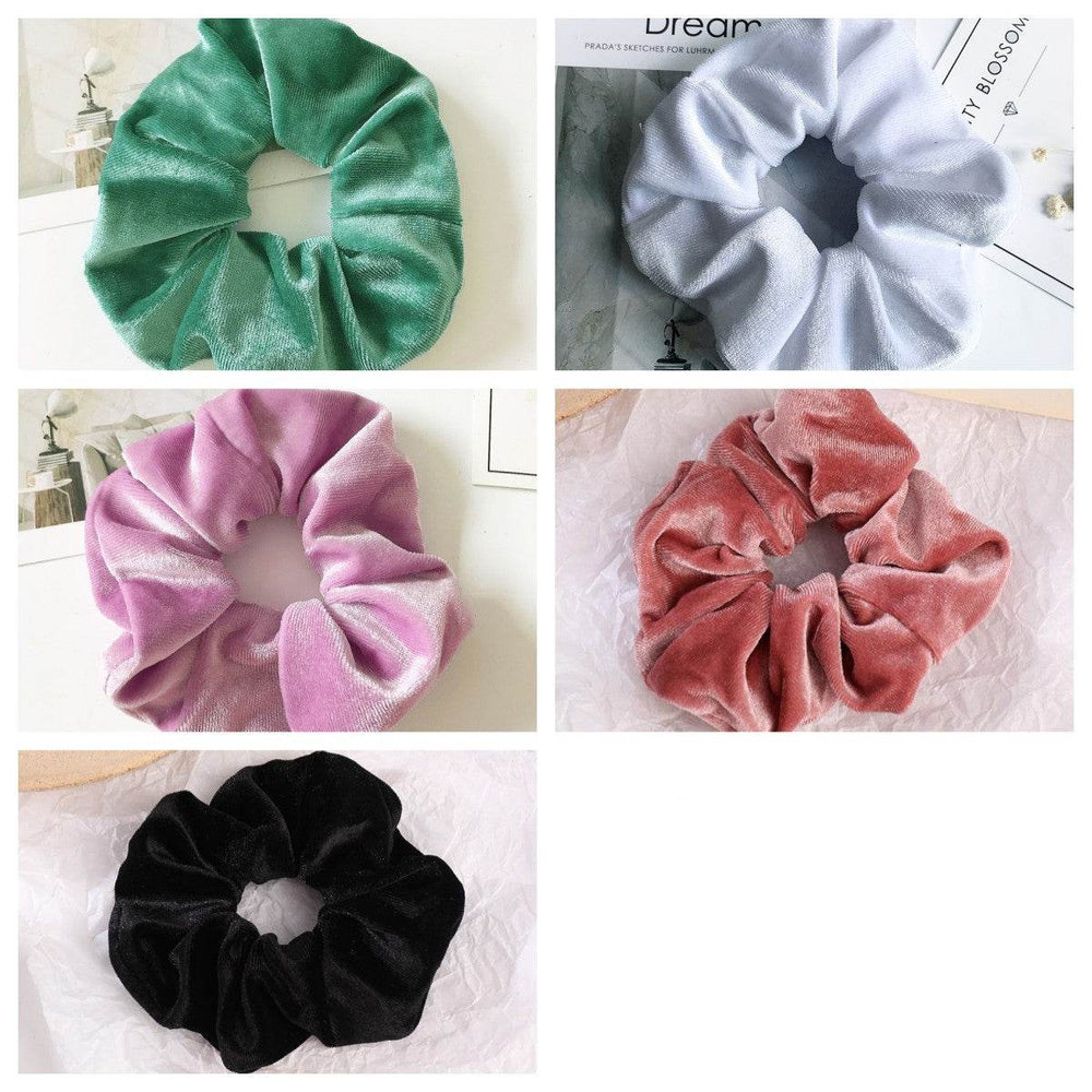 Fashion Velvet Scrunchies for Hair Ponytail Holder - EX-STOCK Canada