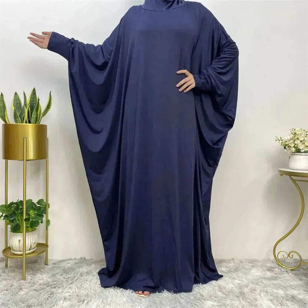 Batwing Sleeve Plain Abaya for ArabArab Women Eid Jalabiya for Women Islamic Wear for Women - EX-STOCK Canada