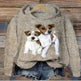 Digital Printing Dog Pattern Sweater Men - EX-STOCK Canada