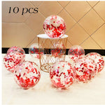 Sequined Latex Balloons for Birthday & Wedding Decorations – 12 Inch Colorful Party Balloons