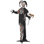 Life Size Halloween Animated Clown With Red Light Up Eyes, Sound Activated Scary Halloween Decorations, Battery Operated EX-STOCK Canada 