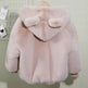 Autumn Winter Thickening Children's Cartoon Fur Hoodie Jacket - EX-STOCK Canada