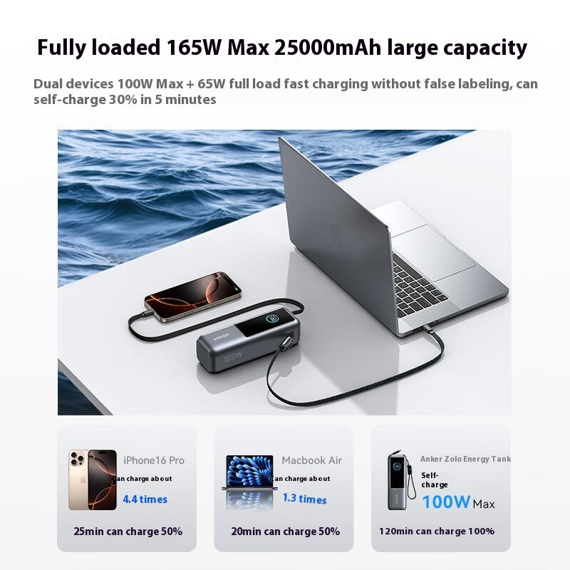 Comes With Two-wire Power Bank Fast Charging Mobile Power Supply EX-STOCK Canada 