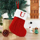 Cute Letters Christmas Stockings Decorative Creative Tree Pendant Wool Knitted Socks - EX-STOCK CANADA