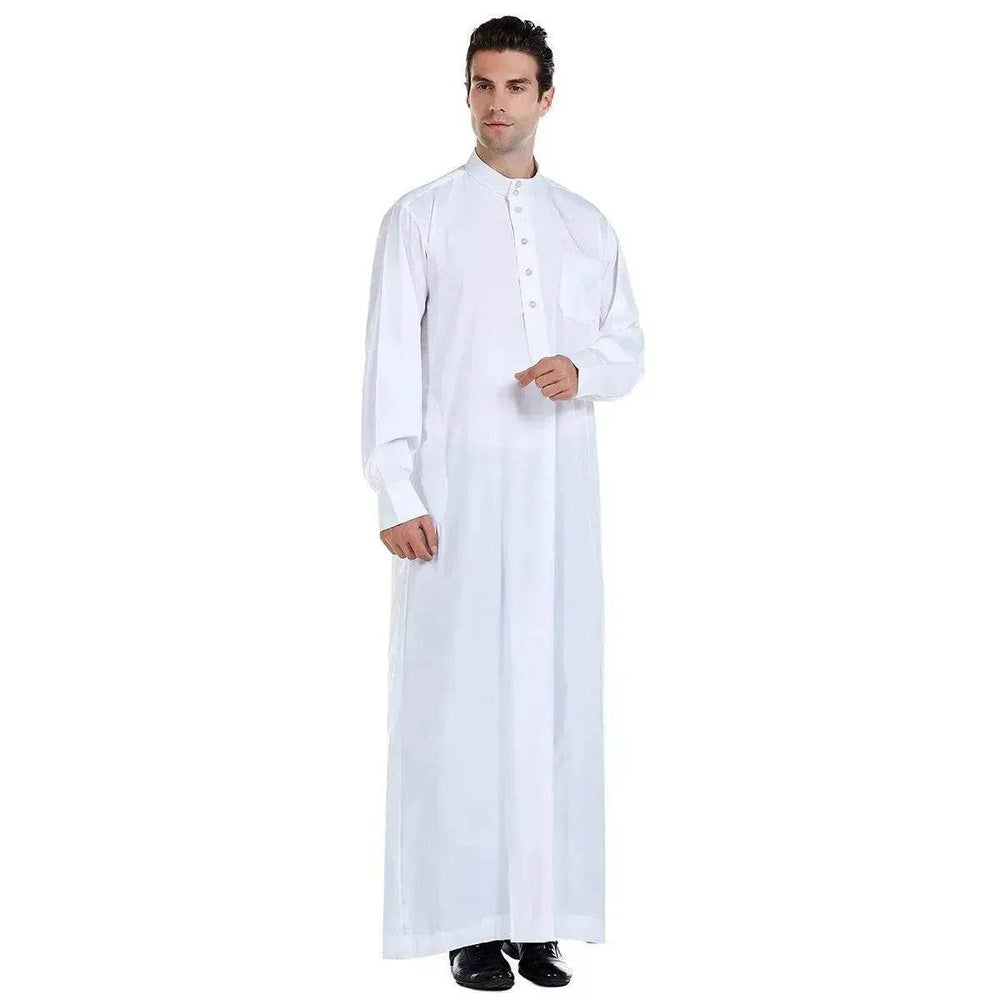 Fashionable and Elegant Arab Contemporary Middle Eastern Men's Robe Moroccan Men's Jalabiya - EX-STOCK Canada