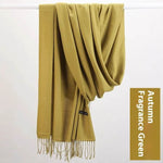 Pure Color Warm Keeping Scarf All-match Cashmere Shawl - EX-STOCK Canada