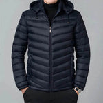 Men's Winter Zip up Hooded Puffer jacket Quilted down coat jacket - EX-STOCK Canada