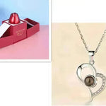 Hot Valentine's Day Gifts Metal Rose Jewelry Gift Box Necklace For Wedding Girlfriend Necklace Gifts - EX-STOCK CANADA