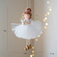 Christmas White Tulle Skirt Golden Wings Angel Girl Pendant EX-STOCK Canada 