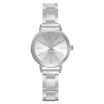 2pcs Narrow Strap Steel Strap Bracelet and Quartz Watch women - EX-STOCK Canada